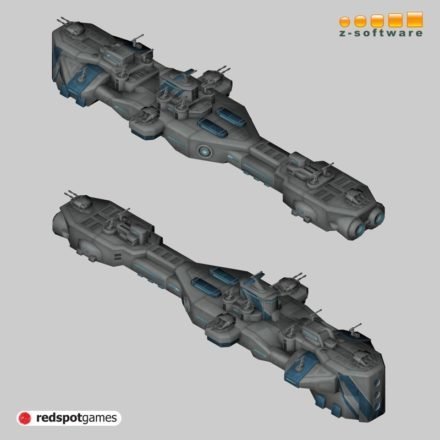 3D-Modell des Destroyer in Solar Struggle