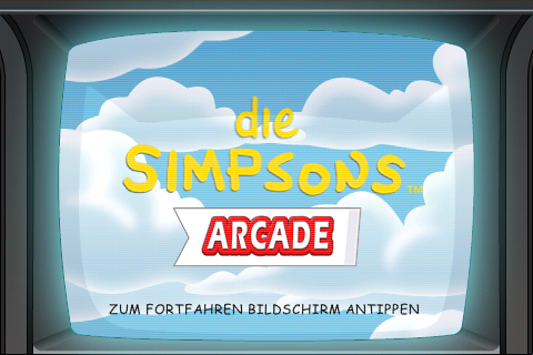 The Simpsons Arcade - Splashscreen