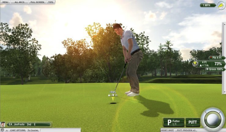 Tiger Woods PGA Tour Online - Putten