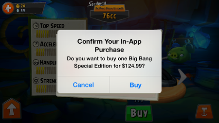 Angry Birds Go! - Screenshot In-Game-Kauf
