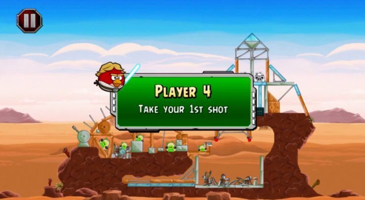 Angry Birds Star Wars mit Multiplayer auf der Konsole