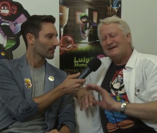 Charles Martinet im Interview auf der GamesCom 2013, Bild: Nintendo