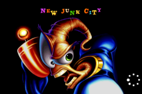 Earthworm Jim: New Junk City Splash-Screen