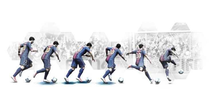 FIFA 14: Bewegungsablauf von Leo Messi mit Pure Shot