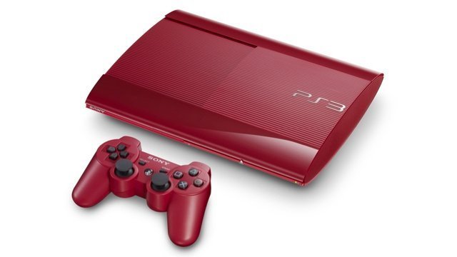 PlayStation 3 Super-Slim Granat-Rot