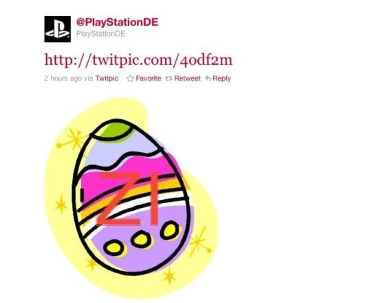 PSN Down und Sony twittert ein Osterei