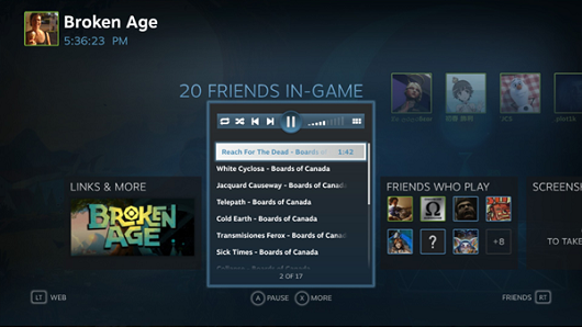 Steam Music - Screenshot von Valve.